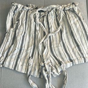 Grey and white small shorts